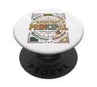 Directeur Adjoint rétro Appréciation des directeurs adjoints PopSockets PopGrip Adhésif