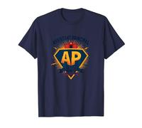 Directeur Adjoint : Super-héros de l'école T-Shirt, Homme, Bleu Marine, 4XL