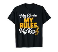 Directeur De Choeur D'église Choir Rules Key Humor Funny T-Shirt