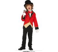 Directeur de cirque costume d'enfant dompteur rouge-noir-blanc 5 à 6 ans (110-115 cm)