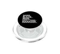 Directeur de la chaîne d'approvisionnement de Dope Black Man, African American Pride PopSockets PopGrip pour MagSafe