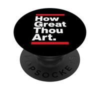 Directeur de la Chorale chrétienne How Great Thou Art Hymn Church PopSockets PopGrip Adhésif
