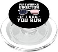 Directeur des Feux d'artifice, 4 Juillet : If I Run You Run PopSockets PopGrip pour MagSafe