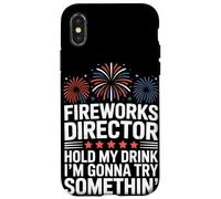 Directeur des Feux d'artifice Funny Hold My Drink, 4 Juillet Coque pour iPhone X/XS