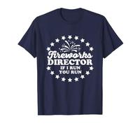 Directeur des Feux d'artifice Funny I Run, 4 Juillet 1970, rétro (Dark) T-Shirt