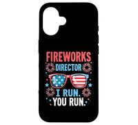 Directeur des feux d'artifice I Run You Run Funny, 4 juillet Coque pour iPhone 16