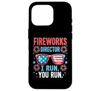 Directeur des feux d'artifice I Run You Run Funny, 4 juillet Coque pour iPhone 16 Pro