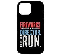 Directeur des feux d'artifice I Run You Run Funny, 4 juillet Coque pour iPhone 16 Pro Max