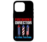 Directeur des feux d'artifice If I Run You Run Patriotic, le 4 juillet Coque pour iPhone 16 Pro