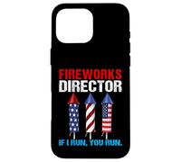 Directeur des feux d'artifice If I Run You Run Patriotic, le 4 juillet Coque pour iPhone 16 Pro Max