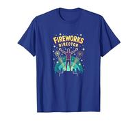 Directeur des Feux d'artifice T-Shirt, Homme, Bleu Royal, M
