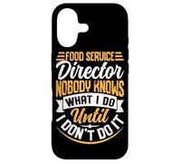 Directeur des Services Alimentaires Nobody Knows What I Do Until I Don't D Coque pour iPhone 17