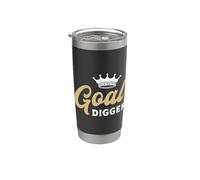 Directeur général de Goal Digger Business, Boss Retro Hustle Entrepreneur Gobelet isotherme en acier inoxydable double paroi