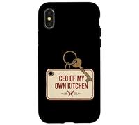 Directeur général de My Own Kitchen Home Cooking Chef Culinary Chef Manager Coque pour iPhone X/XS