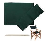 Directeurs Couvre Les couvertures de Remplacement des présidents Directeurs Remplacement des plaies et Tissu de Toile arrière avec bâton en Bois pour Le réalisateur Green, Directeurs Couvre-Chaise