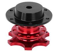 Direction à dégagement Rapide, Universel 6 Trous Volant à dégagement Rapide déconnexion kit Adaptateur de moyeu Outil de réparation de Voiture CNC Rouge Bleu Or Argent(Rouge)