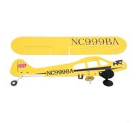 Direction du vent en métal, 1 girouette d'avion en métal direction du vent pour boussole pour décoration de jardin, cour, avion jaune soudé à la main pour montage sur poteau de terrasse, clôture, 30 x