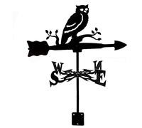 direction du vent, Girouette en métal girouette hibou girouette de jardin girouette en acier inoxydable indicateur de direction du vent for toit en fer extérieur décoration de cour extérieure(B)