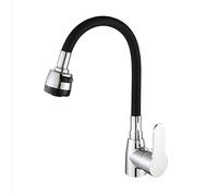 Direction-Kitchen Robinet Hot and Cold Water Kitchen Faucet Single Lever Mixer Tap Black Blanc Rose Rose Silicone Black