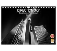 Direction Sky - Faszination Architektur 2026 (Wandkalender 2026 DIN A4 quer), CALVENDO Monatskalender: Moderne Architektur in Schwarz-Weiß Fine-Art.