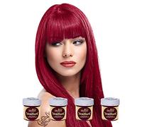 Directions Lot de 4 colorations pour cheveux Rouge rosé 88 ml