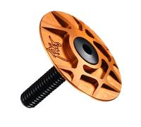 Directions VéLo Capuchons de tige de casque de vélo en aluminium avec vis, for vtt, couvercle de vélo de route et de montagne, capuchon supérieur, accessoires de vélo Jeu De Direction ( Color : ORANGE