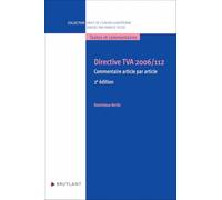 Directive TVA 2006/112 - Commentaire article par article