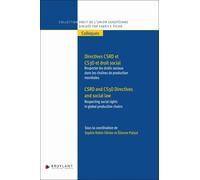 Directives Csrd Et Cs3d Et Droit Social - Respecter Les Droits Sociaux Dans Les Chaînes De Production Mondiales