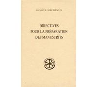 Directives pour la préparation des manuscrits - Collectif - Cerf - broché - Etude