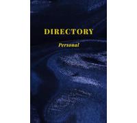 Directory: A Discreet Password Tracker: Luxury Navy Blue and Gold Marble Logbook | Compact 5x8 Inch Alphabetical Organizer for Internet Login, Usernames, and Web Addresses