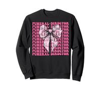 Directrice des funérailles Last Responder Mortuary Girl Coquette Bow Sweatshirt