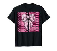 Directrice des funérailles Last Responder Mortuary Girl Coquette Bow T-Shirt