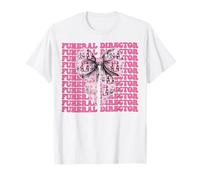 Directrice des funérailles Last Responder Mortuary Girl Coquette Bow T-Shirt