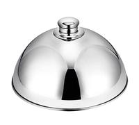 Dirfuny Burger Dome Cuisine en Acier Inoxydable pour Faire Fondre Le Fromage sur Les Pizzas Hamburger avec poignée Cuisson Vapeur pour Steak Hamburger Cheeseburger