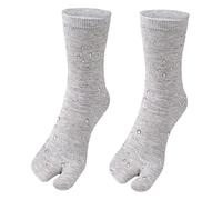 Dirfuny Chaussettes pour tongs | Chaussettes confortables et élastiques à deux orteils - Style japonais - Unisexe - Sandales décontractées à deux orteils