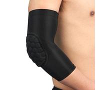 Dirfuny Coudières - Manchettes rembourrées en nid d'abeille - Coudières respirantes, coudières, basket-ball, compression pour adolescents, enfants et adultes