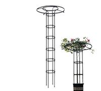 Dirfuny Jardin, Tuteur Plante Grimpante, Jardin Tuteurs Plantes, Treillis Fleur Soutien Arche Jardin en Forme Tour pour Plantes Grimpantes