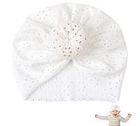 Dirfuny Nœuds enroulés pour tout-petits - turban pour nouveau-né avec design creux sculpté, tête noué pour bébé