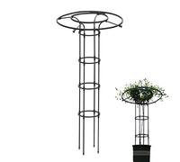 Dirfuny Obélisque de Jardin, Tuteur Plante Grimpante, Jardin Tuteurs de Plantes, Treillis Fleur Soutien de Arche de Jardin en Forme de Tour pour Plantes Grimpantes 150cm