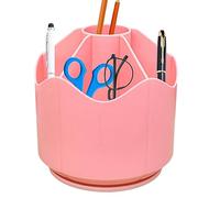Dirfuny Organisateurs de bureau rotatifs - Pot de bureau rotatif, organisateur de bureau portable, organisateur de maquillage brossé pour la maison, le bureau, l'école,