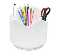 Dirfuny Pot à crayons rotatif | Pot de bureau rotatif - Organiseur de bureau portable, organiseur de maquillage brossé pour la maison, le bureau, l'école,