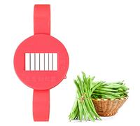 Dirfuny Trancheuse à Haricots, Coupe-Haricots tranchants avec poignée Ergonomique, Râpe trancheuse Haricot, déchiqueteur Haricot Long d'acier Inoxydable pour la Cuisine à