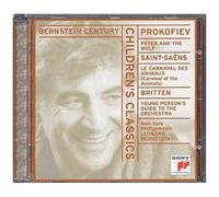 Dirige Pokofiev, Saint-Saens & Britten Bernstein, Réc. & Dir. New York Philharmonic Orchestra