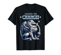 Diriger la Charge Lion Puissant Leadership inspirant T-Shirt