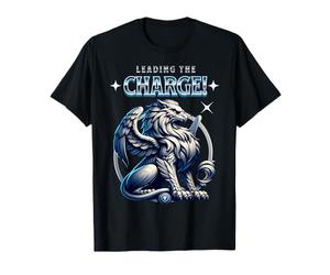 Diriger la Charge Lion Puissant Leadership inspirant T-Shirt