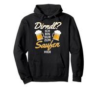 Dirndl ? Ich Bin Nur Zum Saufen Hier Dirndl Remplacement Bière Femme Sweat à Capuche