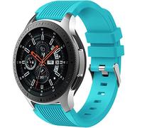 Dirrelo Bracelet Compatible avec Samsung Galaxy Watch 3 45mm/Galaxy Watch 46mm/Huawei GT 2 46mm,22mm Souple Silicone Sport Remplacement pour Samsung Gear S3 Frontier,Hommes Femmes, Teal