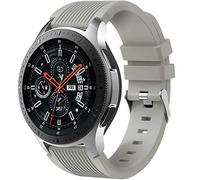 Dirrelo Bracelet Compatible avec Samsung Galaxy Watch 3 45mm/Galaxy Watch 46mm/Huawei GT 2 46mm, 22mm Souple Silicone Sport Remplacement pour Samsung Gear S3 Frontier, Hommes Femmes, Gris
