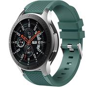 Dirrelo Bracelet Compatible avec Samsung Galaxy Watch 3 45mm/Galaxy Watch 46mm/Huawei GT 2 46mm, 22mm Souple Silicone Sport Remplacement pour Samsung Gear S3 Frontier, Hommes Femmes, Pin Vert