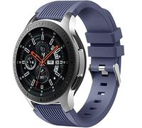 Dirrelo Bracelet Compatible avec Samsung Galaxy Watch 3 45mm/Galaxy Watch 46mm/Huawei GT 2 46mm, 22mm Souple Silicone Sport Remplacement pour Samsung Gear S3 Frontier, Hommes Femmes, Bleu Ardoise